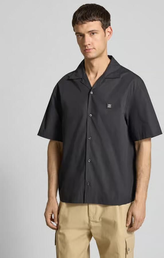 HUGO Oversized vrijetijdsoverhemd van puur katoen model 'ESPINO' - Foto 2