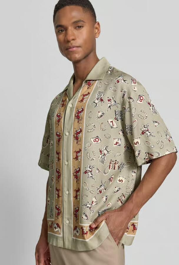 HUGO Oversized vrijetijdsoverhemd van puur lyocell model 'ESPINO'