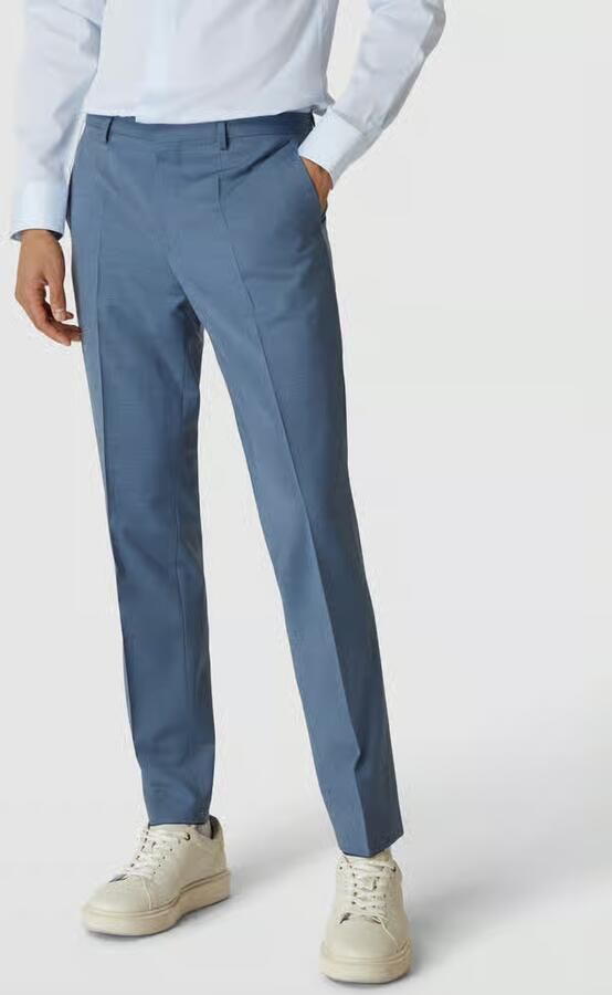 HUGO Pantalon met persplooien model 'Hesten' - Foto 2