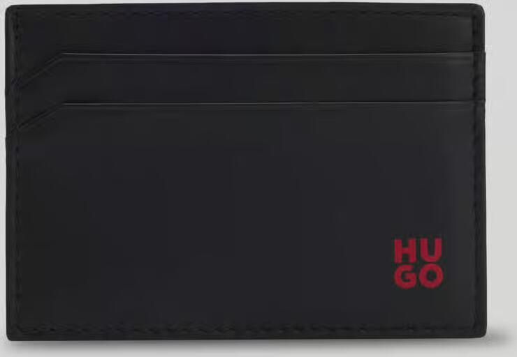 HUGO Pasjeshouder van echt runderleer model 'TIBBY_N_S CARDCASE'