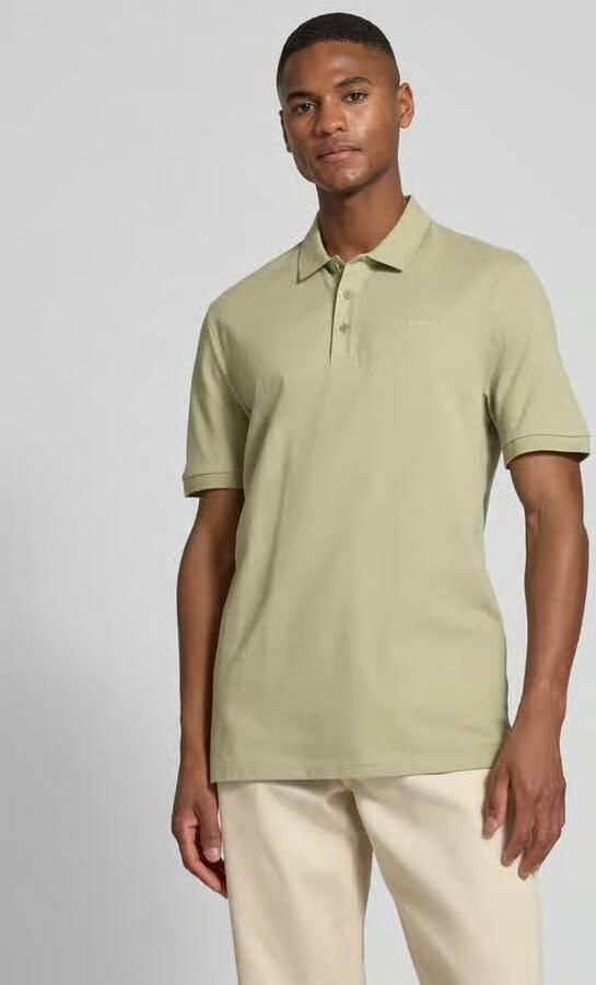 HUGO Poloshirt met labelprint model 'Donos' - Foto 3