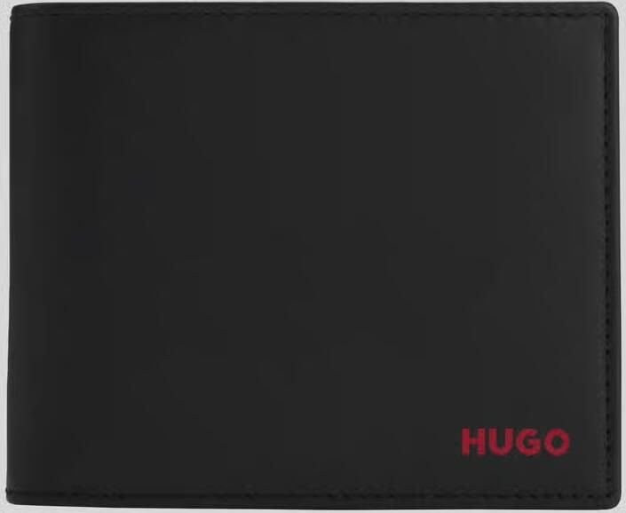 HUGO Portemonnee van echt rundleer model 'Tibby_2.0_Trifold'