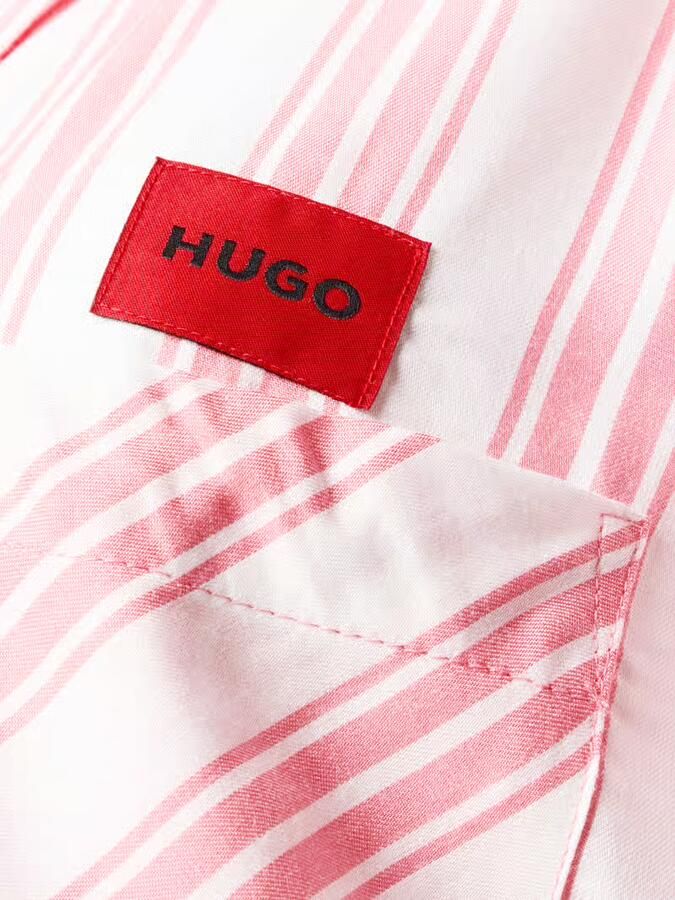 HUGO Pyjama van pure viscose met logopatch model 'TRUE SL'