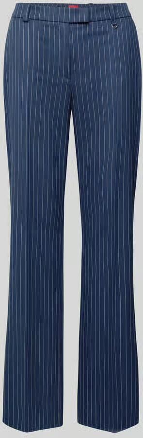 HUGO Regular fit bandplooibroek met viscose model 'HILANDO'