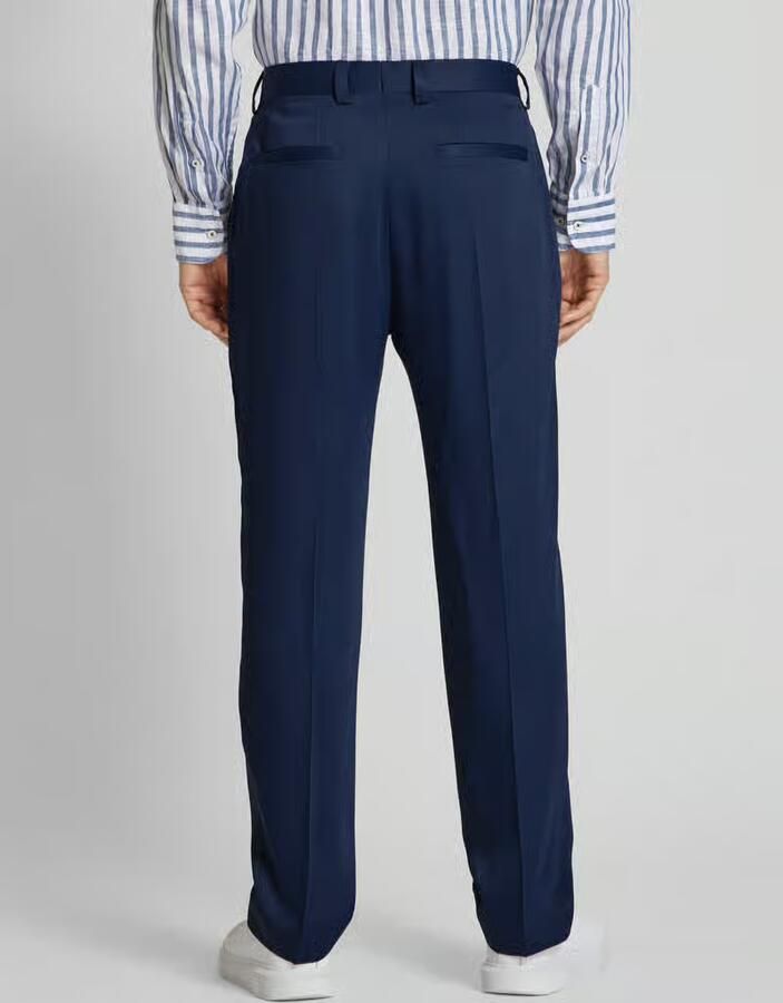 HUGO Regular fit bandplooibroek met viscose model 'Teagen'