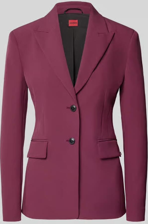HUGO Regular fit blazer met gepunte reverskraag model 'ASMALLA-1'