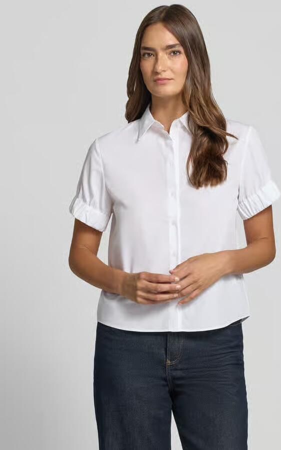 HUGO regular fit blouse met korte mouwen van puur katoen model 'EFFRY' - Foto 4