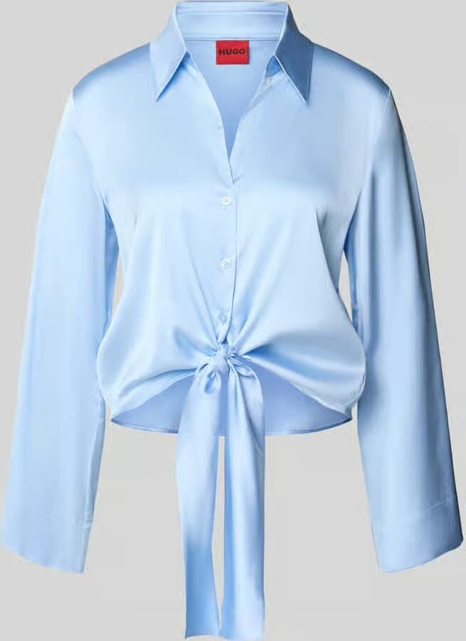 HUGO regular fit blouse met lange mouwen met overhemdkraag model 'ERRIKA' - Foto 2