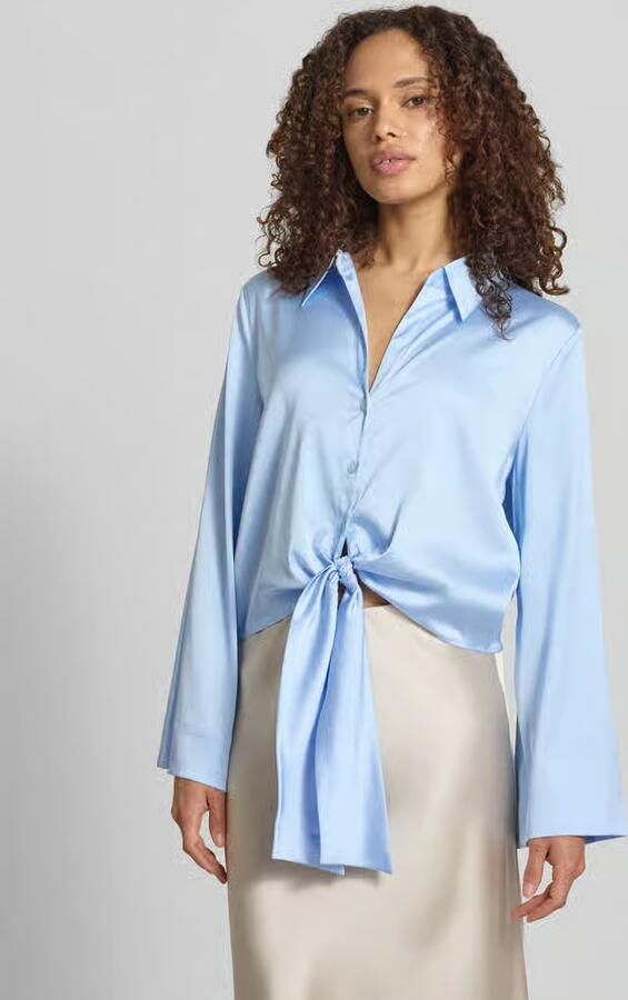 HUGO regular fit blouse met lange mouwen met overhemdkraag model 'ERRIKA' - Foto 4
