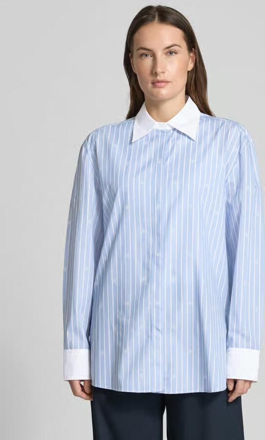 HUGO Regular fit Blouse met lange mouwen van puur katoen Model 'ERSENNY' - Foto 4