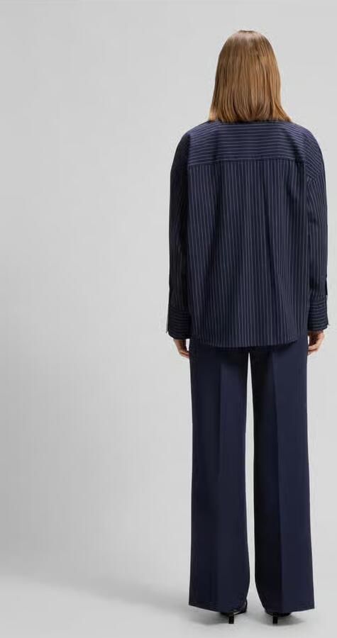 HUGO regular fit blouse met lange mouwen van puur katoen model 'EXTRA' - Foto 2