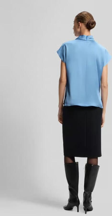 HUGO Regular fit blouseshirt met opstaande kraag - Foto 2