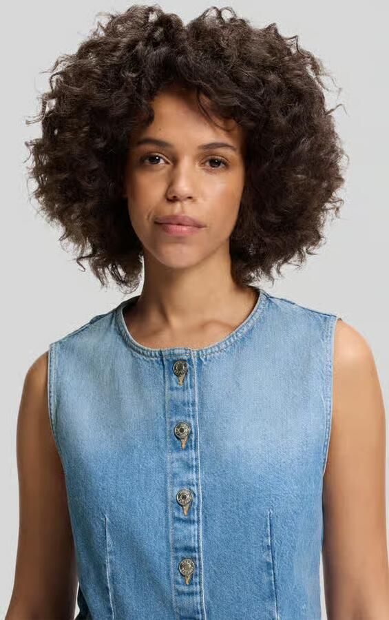 HUGO regular fit blousetop van puur katoen met peplum model 'GIMMA'