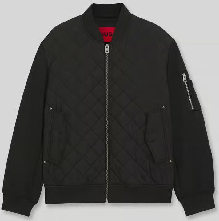 HUGO Regular fit blouson met opgezette mouwzak - Foto 2