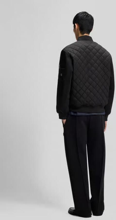 HUGO Regular fit blouson met opgezette mouwzak - Foto 2