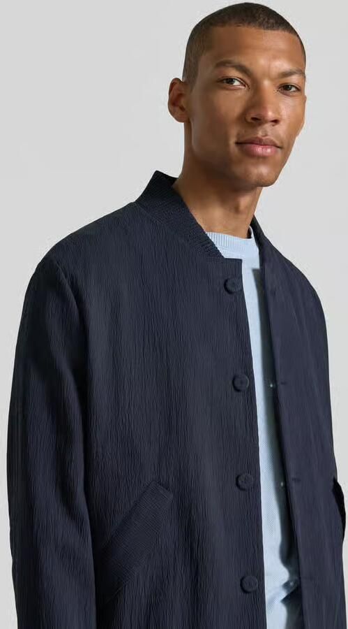 HUGO regular fit blouson van mix van katoen en lyocell model 'UKASHI263X-H'