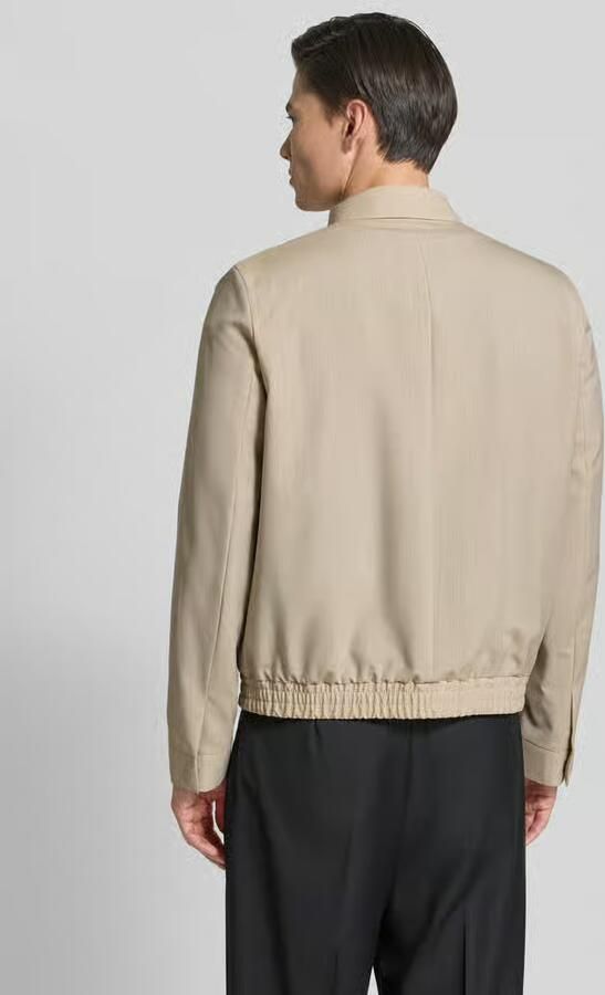 HUGO regular fit blouson van scheerwolmix model 'HELLYS251X'