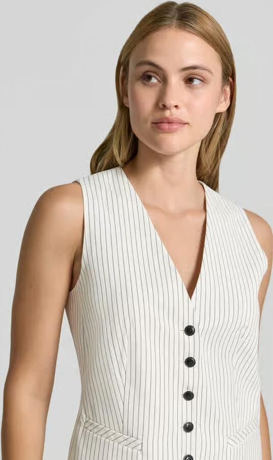 HUGO regular fit bodywarmer met streepmotief model 'AUMARE'