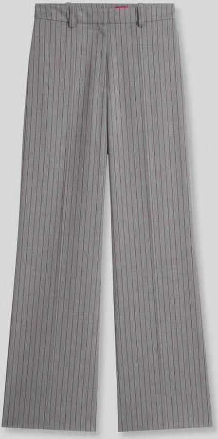HUGO Regular fit broek met viscose model 'Hasmina' - Foto 3