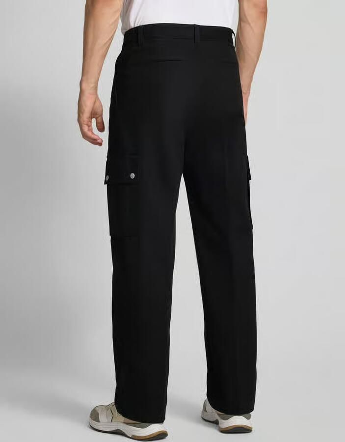 HUGO Regular fit cargobroek met steekzakken model 'Graysen'