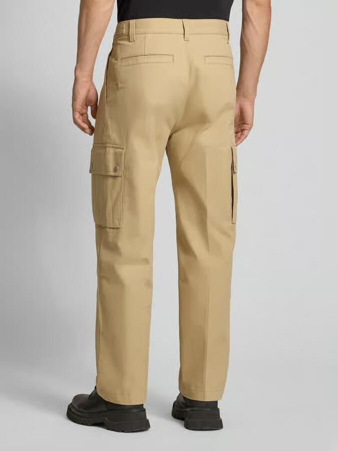 HUGO Regular fit cargobroek met steekzakken model 'Graysen'