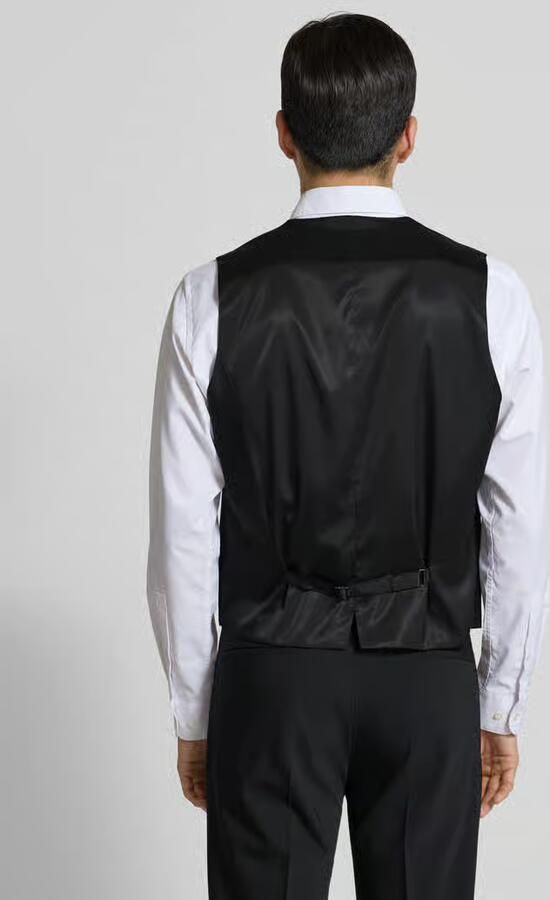 HUGO Regular fit colbertgilet van wolmix model 'VIN253X-MH' - Foto 3