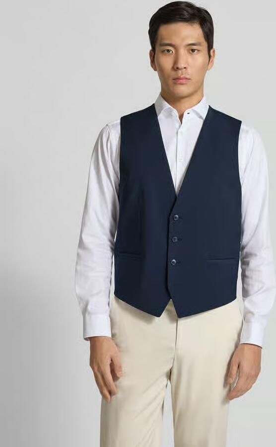 HUGO Regular fit colbertgilet van wolmix model 'VIN253X-MH' - Foto 2