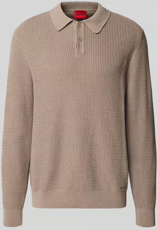 HUGO regular fit gebreide pullover van puur katoen model 'SAFFOWL' - Foto 2
