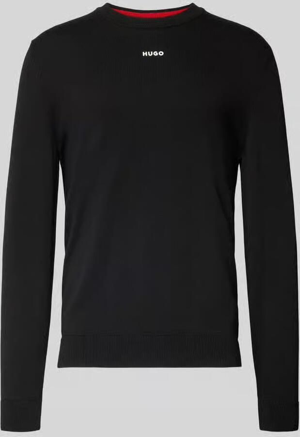 HUGO Regular fit gebreide pullover van puur katoen model 'SAN CASSIUS-C2'
