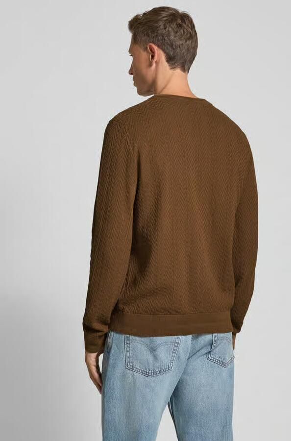 HUGO Regular fit gebreide pullover van puur katoen model 'SIMO'
