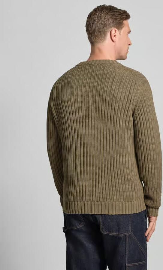 HUGO Regular fit gebreide pullover van puur katoen model 'SRIBBEN_1'