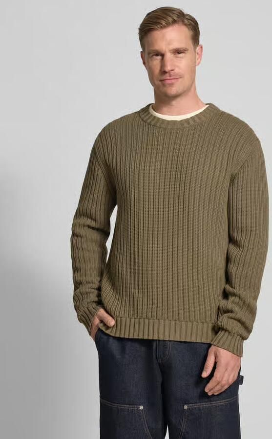 HUGO Regular fit gebreide pullover van puur katoen model 'SRIBBEN_1' - Foto 2