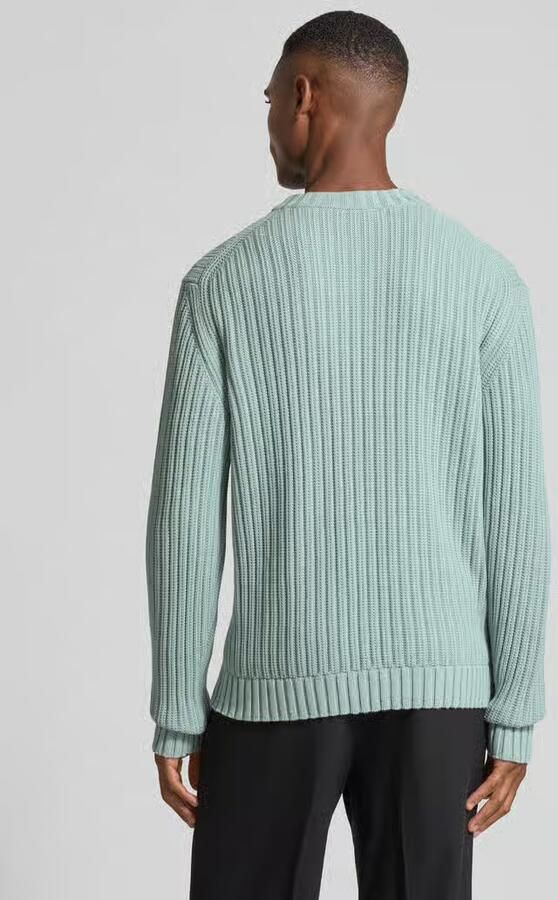 HUGO Regular fit gebreide pullover van puur katoen model 'SRIBBEN_1'