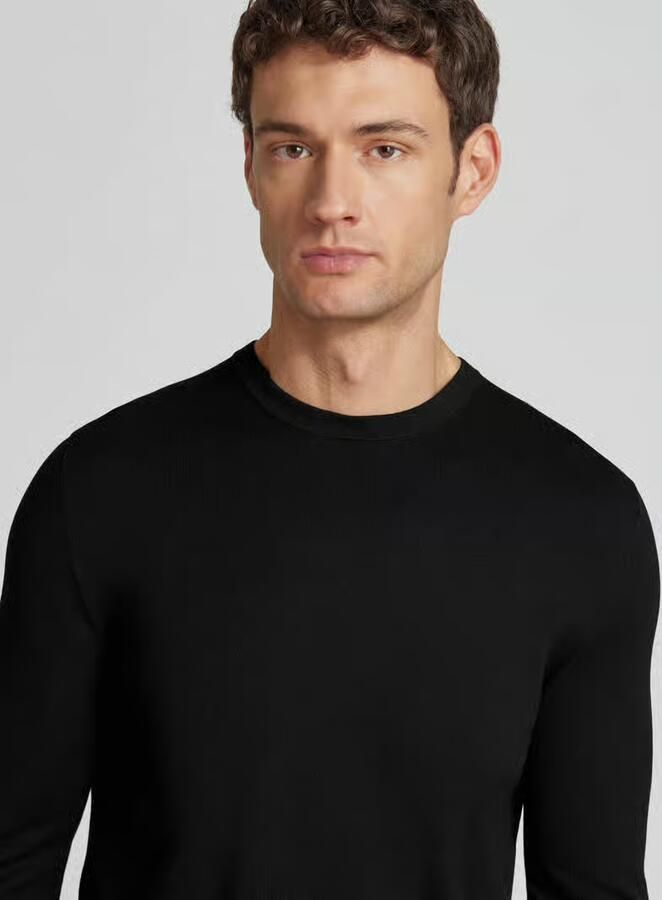 HUGO Regular fit gebreide pullover van viscosemix model 'SAN CODY-CV' - Foto 2