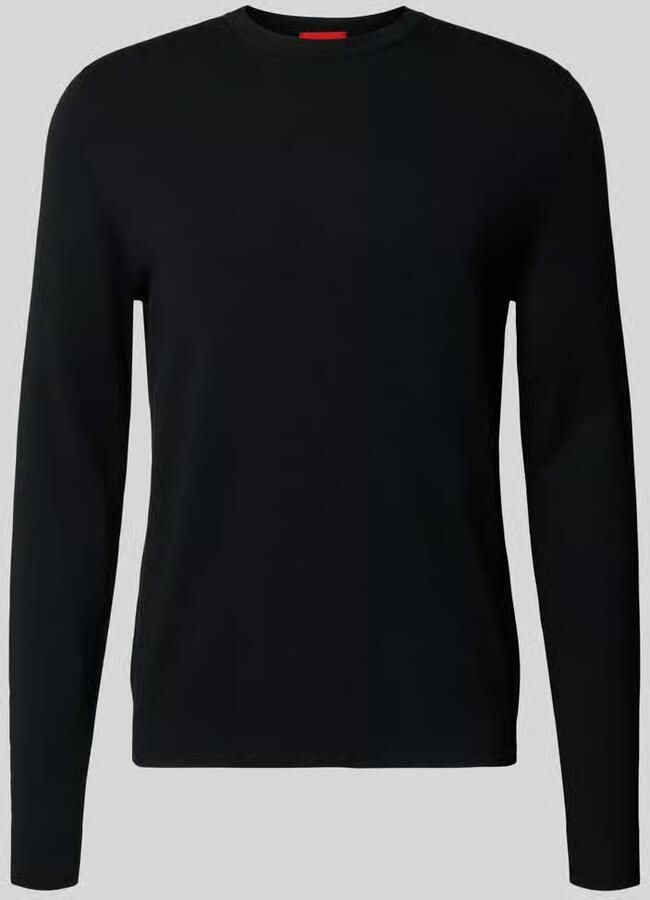 HUGO Regular fit gebreide pullover van viscosemix model 'SAN CODY-CV'