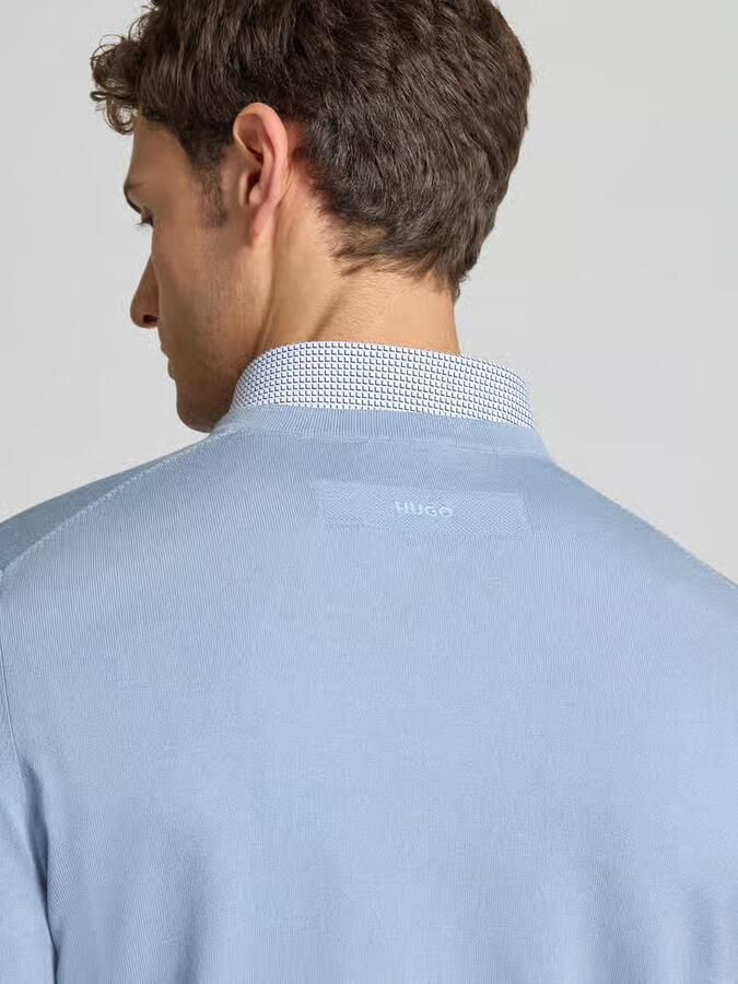 HUGO Regular fit gebreide pullover van viscosemix model 'SAN CODY-CV' - Foto 2