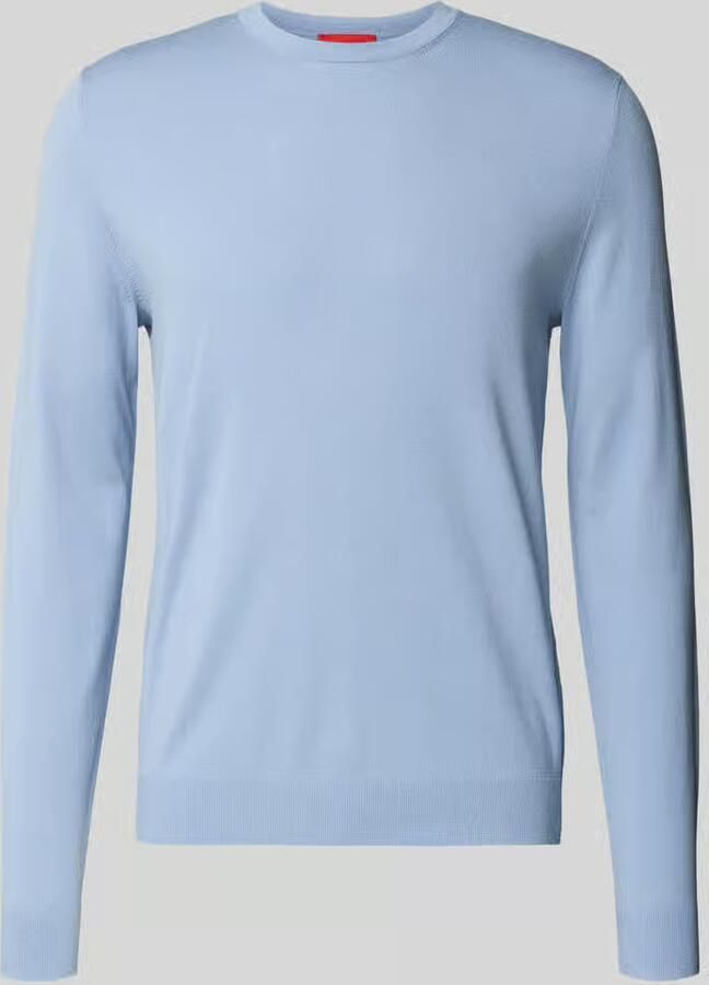 HUGO Regular fit gebreide pullover van viscosemix model 'SAN CODY-CV'