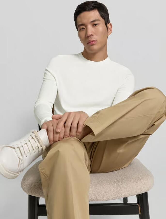 HUGO Regular fit gebreide pullover van viscosemix model 'SAN CODY-CV' - Foto 2