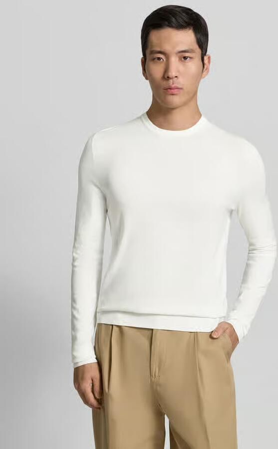 HUGO Regular fit gebreide pullover van viscosemix model 'SAN CODY-CV' - Foto 2