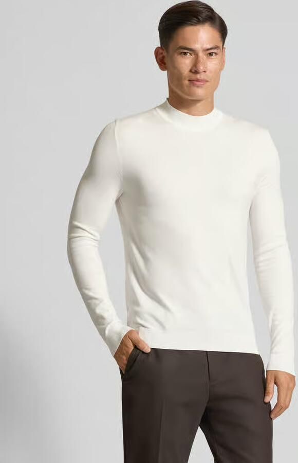 HUGO Regular fit gebreide pullover van viscosemix model 'SAN MARC' - Foto 2