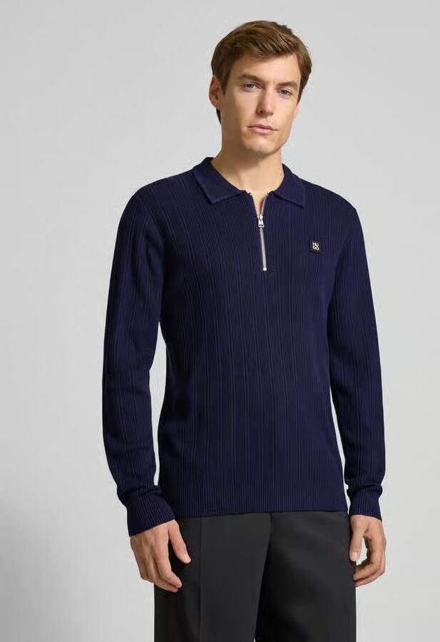 HUGO Regular Fit gebreide trui van wolmix model 'SASTORO' - Foto 2