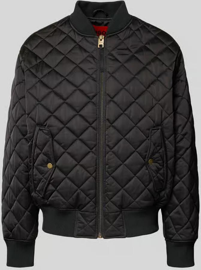 HUGO Regular fit gewatteerd jack met opstaande kraag model 'BICOL2541'