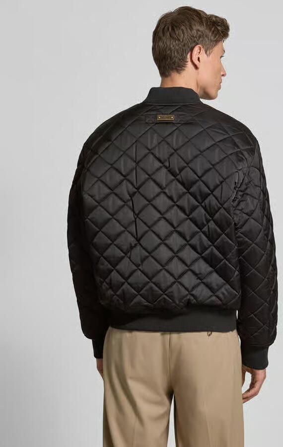 HUGO Regular fit gewatteerd jack met opstaande kraag model 'BICOL2541'