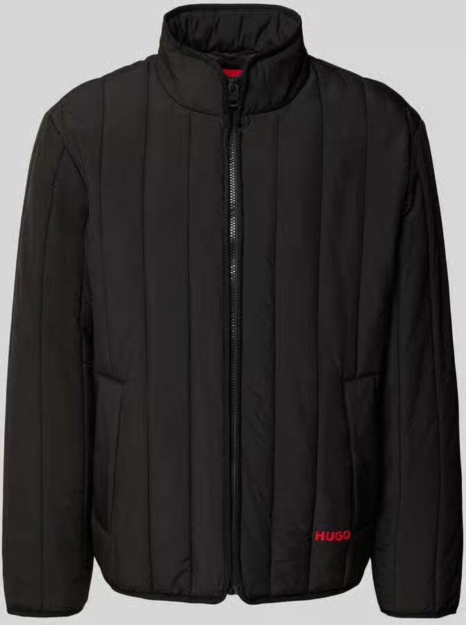 HUGO Regular fit gewatteerd jack met opstaande kraag model 'BRENOTO'