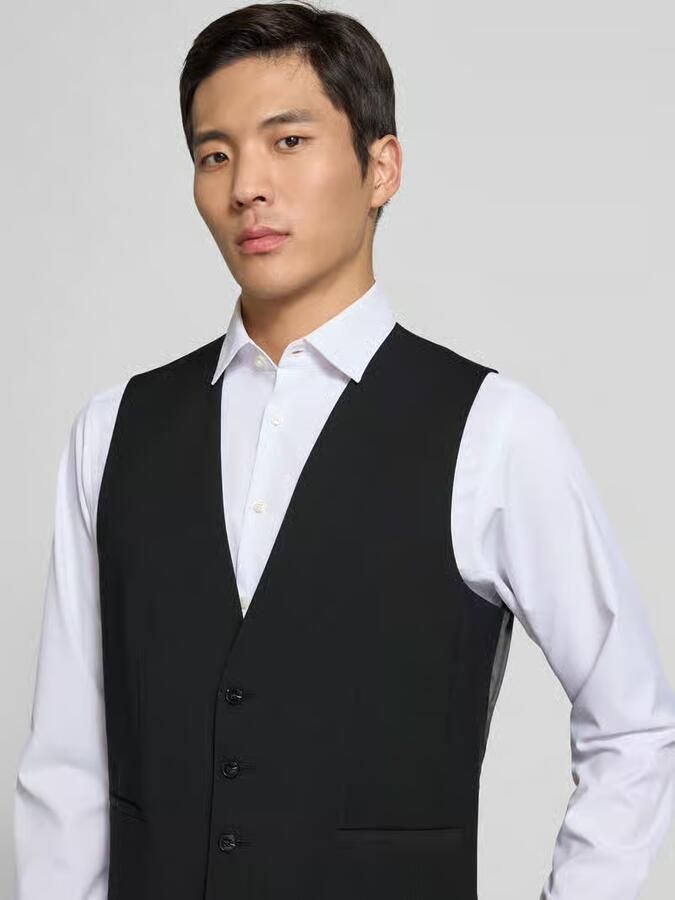 HUGO Regular fit gilet van wolmix model 'VIN253X-MH' - Foto 2