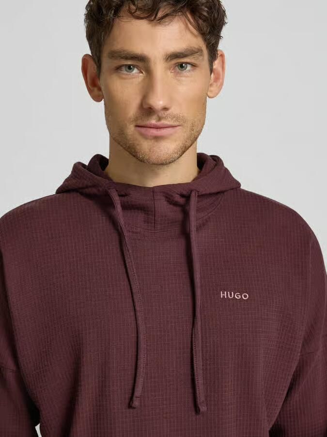 HUGO Regular fit hoodie van katoenmix model 'AUSTIN' - Foto 2