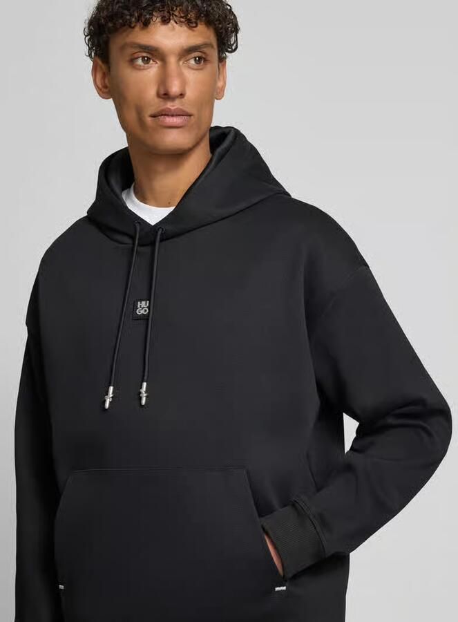HUGO Regular fit hoodie van katoenmix model 'DINEO'