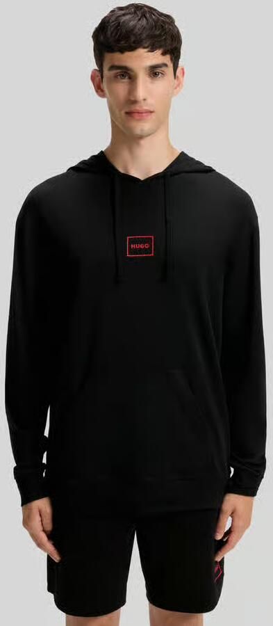 HUGO Regular fit sweatjack van katoenmix model 'Laze Hoodie' - Foto 15