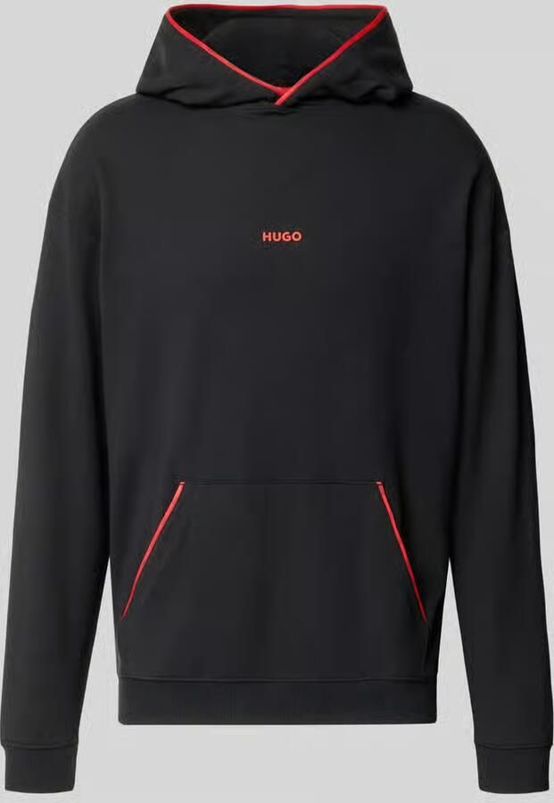 HUGO Regular fit hoodie van katoenmix model 'NOAH' - Foto 2