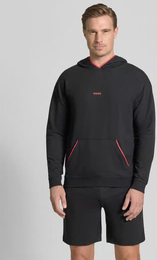 HUGO Regular fit hoodie van katoenmix model 'NOAH' - Foto 3